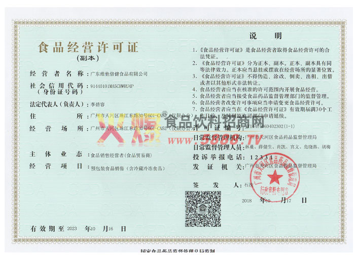 ʳƷ��Ӫ����֤