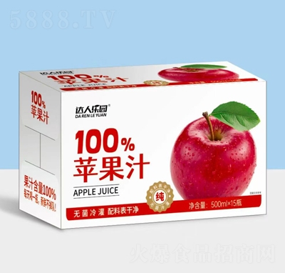 ������԰100%ƻ��֭500mlX15ƿ